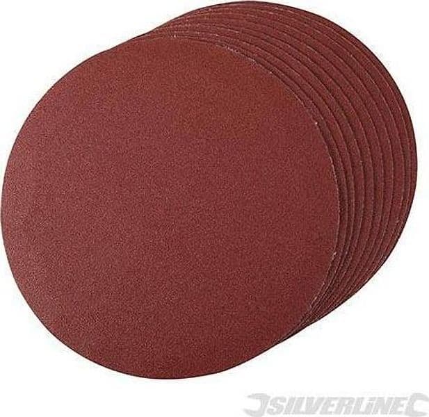 Dischi a fissaggio strappo in ossido di alluminio per l'utilizzo con le levigatrici silverline - 7