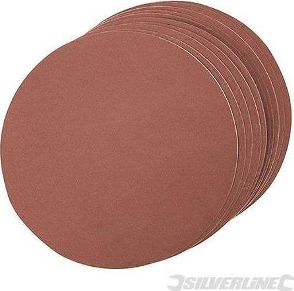Dischi di levigatura auto-adesivi per sabbiare legno pittura vernice plastica – Grana 120 – Silverline – pelle