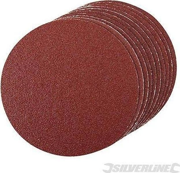 Dischi di levigatura auto-adesivi per sabbiare legno pittura vernice plastica Silverline