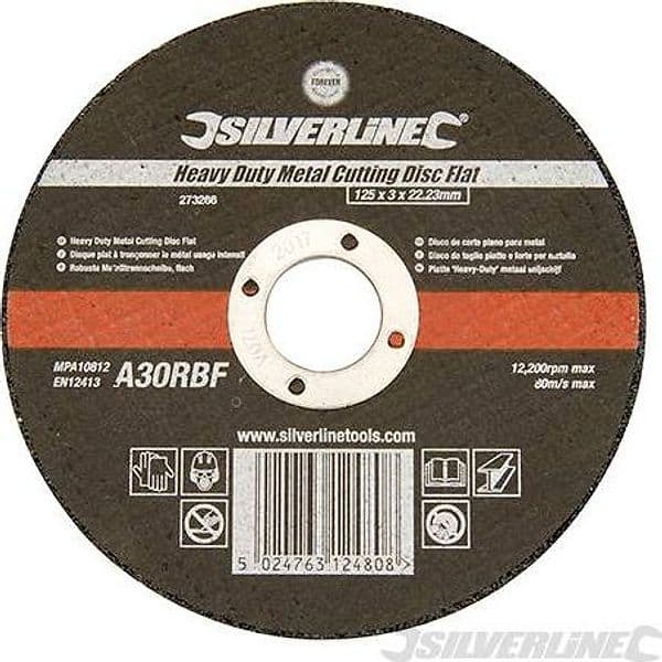 Disco da taglio piatto per metallo in alluminio Silverline di lunga durata Silverline