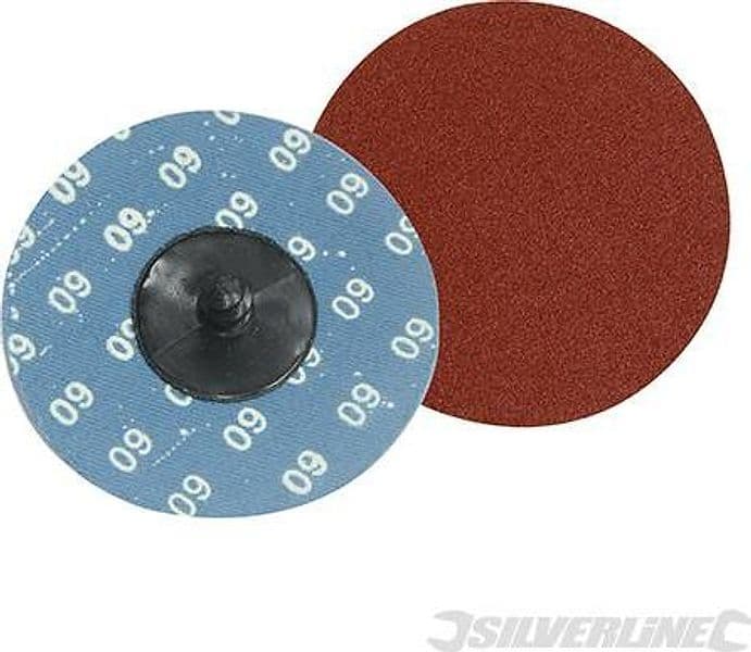 Dischi a scatto 75mm in ossido di alluminio grana 60 80 120 offerta silverline - 6