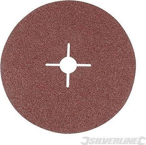Dischi silverline in ossido di alluminio con foro tondo per smerigliatrici angolari varie grane – Grana 36 – tappeto