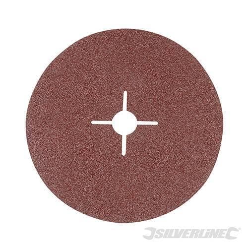 Dischi silverline in ossido di alluminio con foro tondo per smerigliatrici angolari varie grane - 5