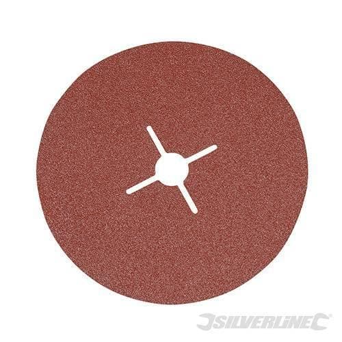 Dischi silverline in ossido di alluminio con foro tondo per smerigliatrici angolari varie grane - 4