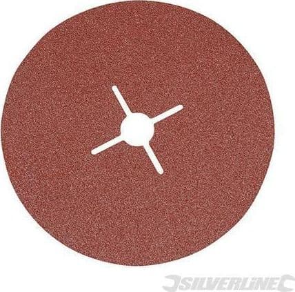 Dischi silverline in ossido di alluminio con foro tondo per smerigliatrici angolari varie grane Silverline