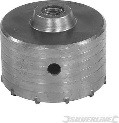 Fresa carotatrice a tazza per muri in TCT e acciaio robusto Silverline 595769 silverline