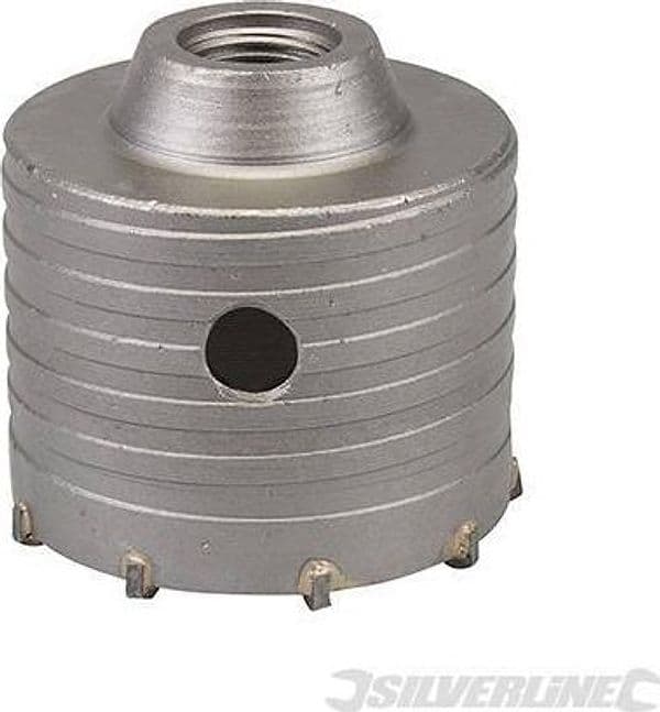 Fresa carotatrice a tazza per muri in TCT e acciaio robusto Silverline 595769 silverline