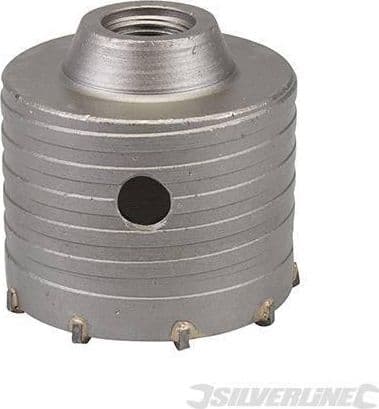 Fresa carotatrice a tazza per muri in TCT e acciaio robusto Silverline 595769 silverline