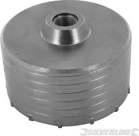 Fresa carotatrice a tazza per muri in TCT e acciaio robusto Silverline 595769 silverline