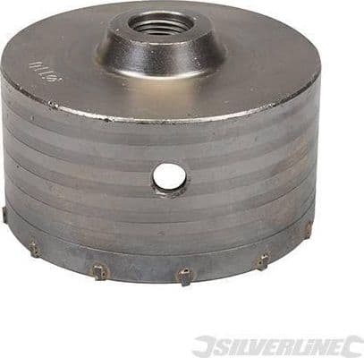 Fresa carotatrice a tazza per muri in TCT e acciaio robusto Silverline 595769 silverline