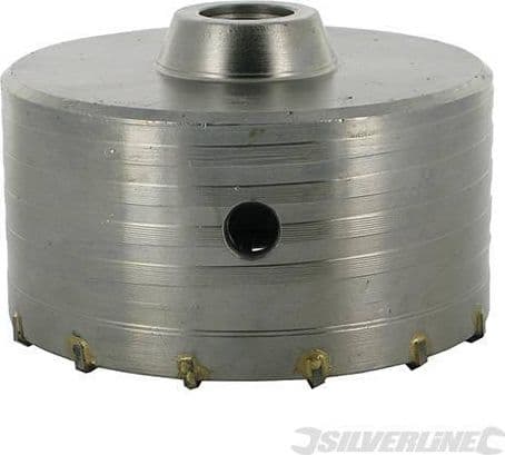 Fresa carotatrice a tazza per muri in TCT e acciaio robusto Silverline 595769 silverline