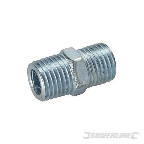 Silverline Raccordo doppio per linee d'aria 2 p.zi per compressori