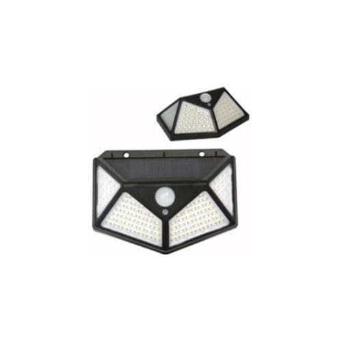 SENSORE LAMPADA AD ENERGIA SOLARE DA PARETE CON LUCI LED BEAST