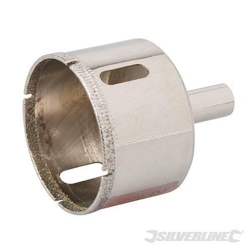 Sega a tazza diamantata per forare piastrelle , vetro, marmo, ardesia e gres porcellanato varie mis. silverline