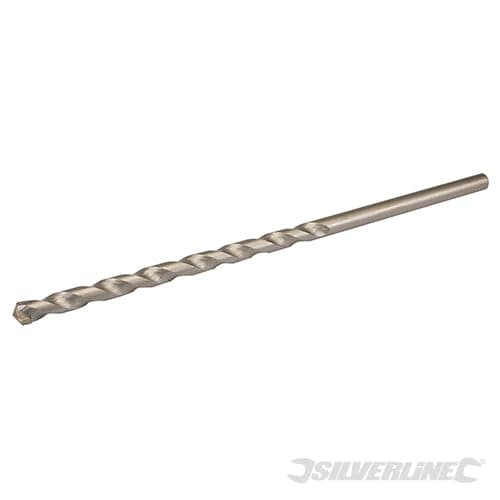 Punta da trapano lunga per muratura al carburo di tungsteno qualità silverline – 20 x 400 – argentato