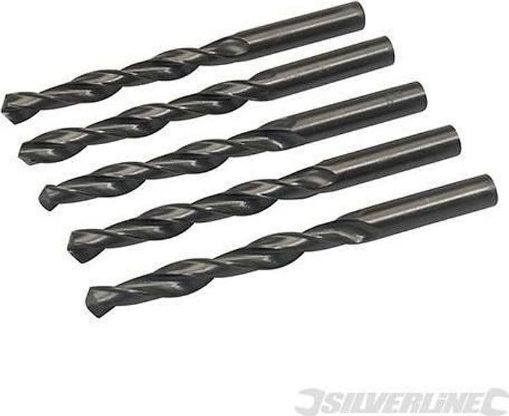 Punte trapano Jobber HSS-R in acciaio forgiato 4341 per metalli Silverline 5 pezzi in Punte foratrici Eternal Brico - Ariano Irpino, commercioVirtuoso.it