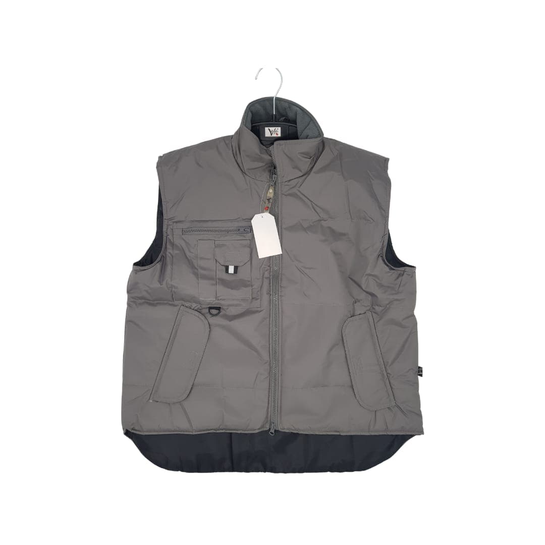 GILET MULTI TASCHE MODELLO GOLF COLORE GRAY DA LAVORO VEGA M XL
