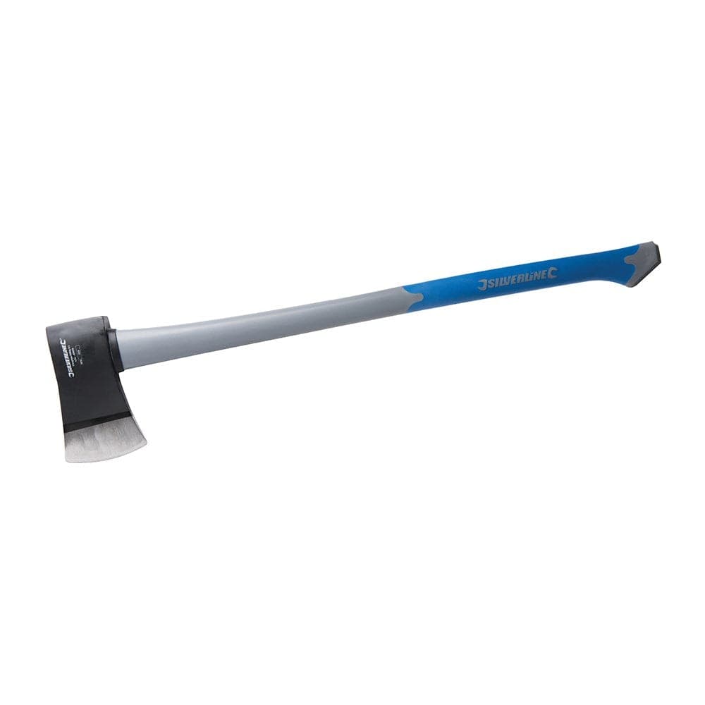 Accetta ascia in acciaio manico rivestito in gomma peso 3kg Offerta Silverline