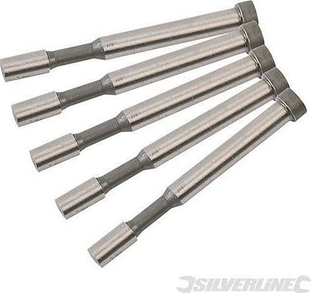 5 Punzoni di ricambio per roditrice pneumatica alta qualità silverline