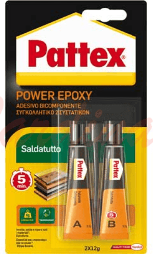 COLLA TRASPARENTE EPOSSIDICA BICOMPONENTE SALDATUTTO PER OGNI MATERIALE, PATTEX
