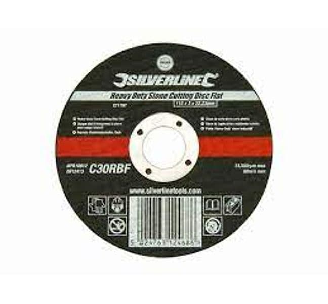 Disco da taglio piatto per pietra a sollecitazione severa originale silverline da usare con smerigliatrici