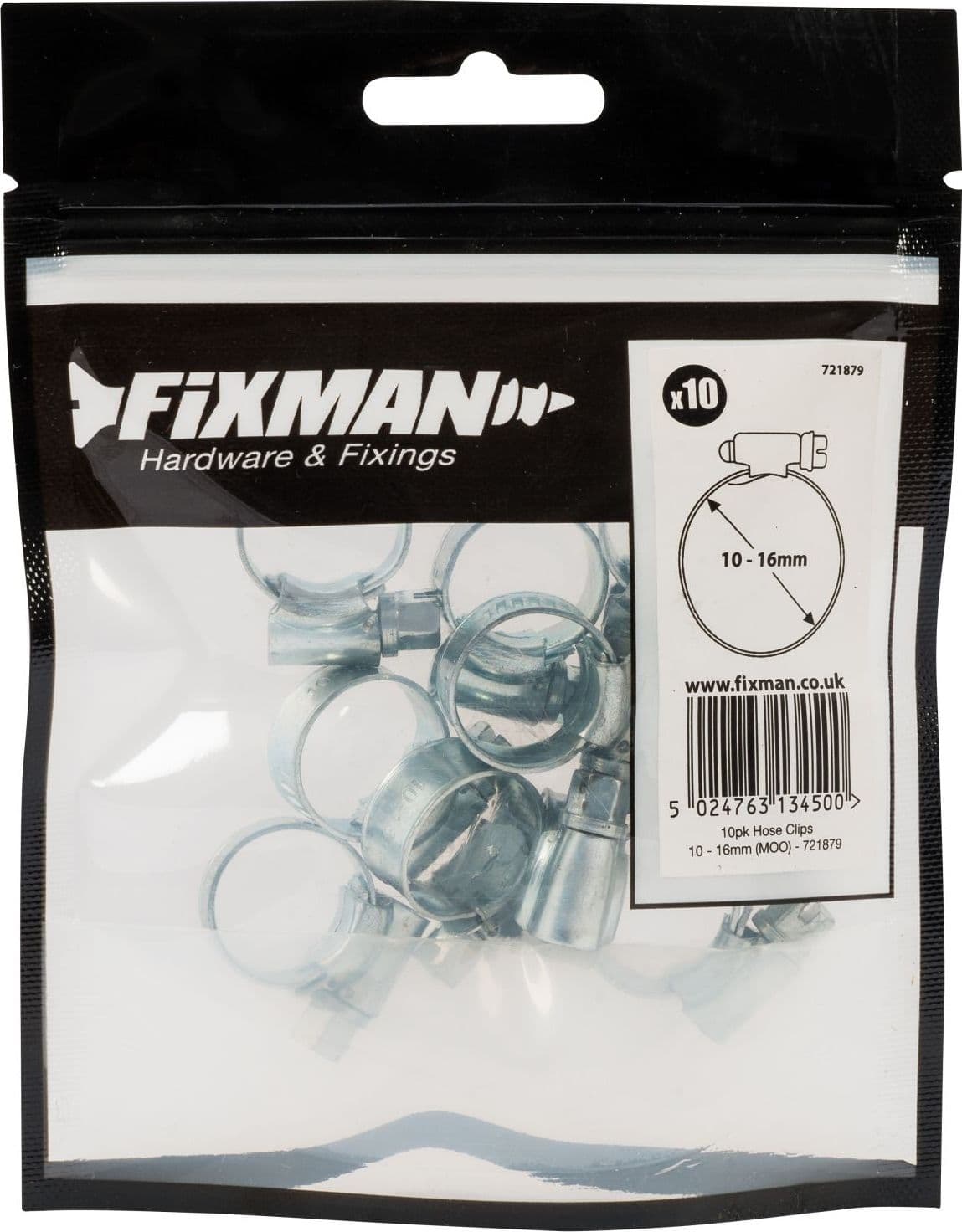 FASCETTE DI SERRAGGIO PER TUBI IN GOMMA, IN PLASTICA E FLESSIBILI 10 PZ FIXMAN in Fascette di serraggio Eternal Brico - Ariano Irpino, commercioVirtuoso.it