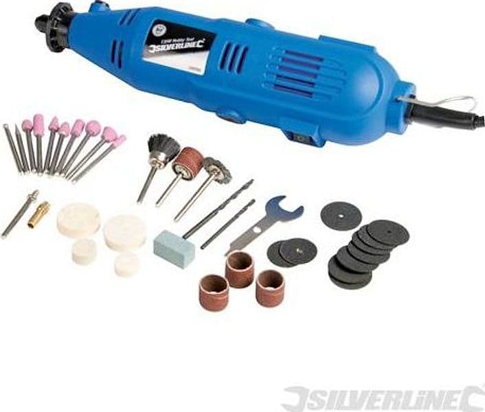 Mini trapano utensile multiuso per tagli levigatura lucidatura Silverline 135W in Trapani a percussione Eternal Brico - Ariano Irpino, commercioVirtuoso.it