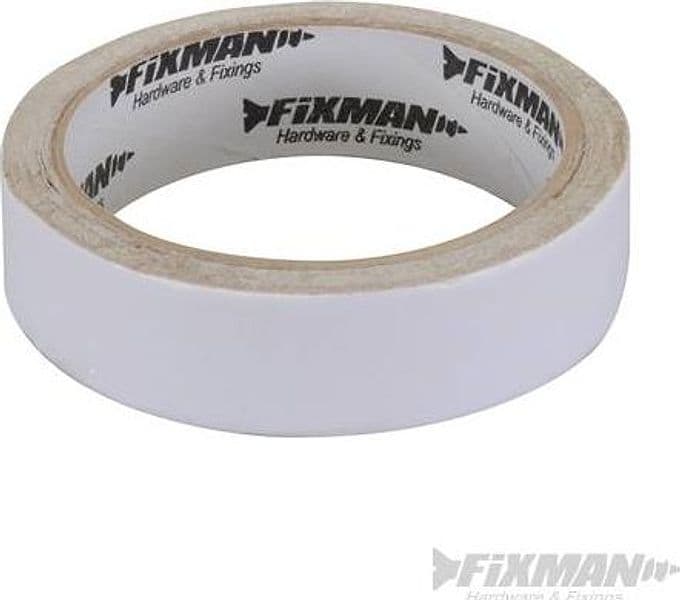 Nastro biadesivo ad altissima tenuta per metalli plastica vetro legno FIXMAN – 25 mm x 2,5 m – scandinavo