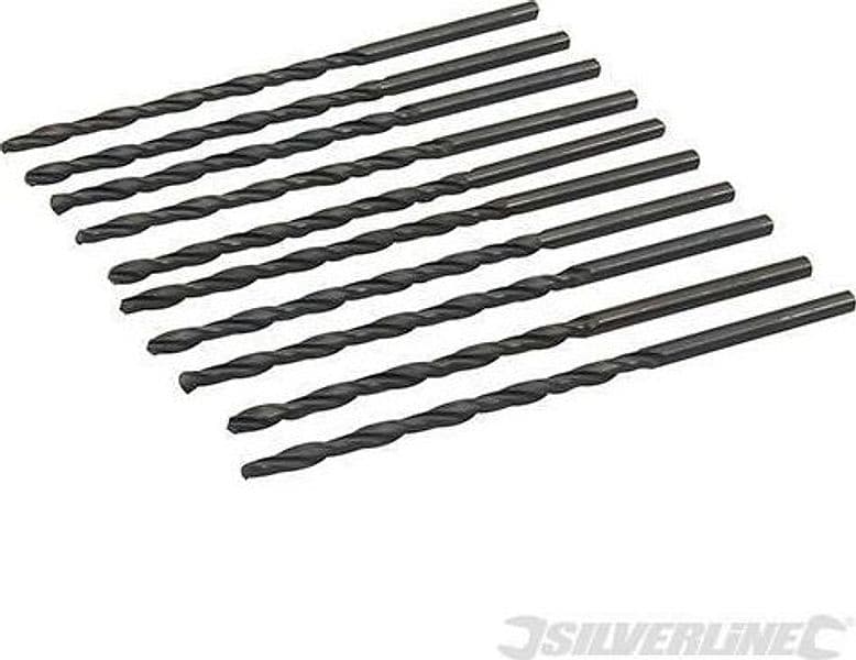 Sei di punte trapano Jobber HSS-R acciaio forgiato alta resistenza Silverline Silverline