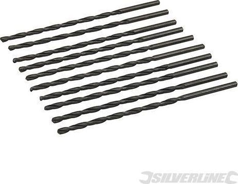 Sei di punte trapano Jobber HSS-R acciaio forgiato alta resistenza Silverline Silverline