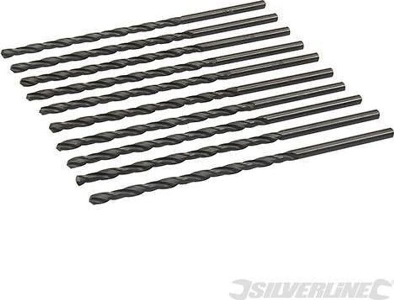 Sei di punte trapano Jobber HSS-R acciaio forgiato alta resistenza Silverline Silverline