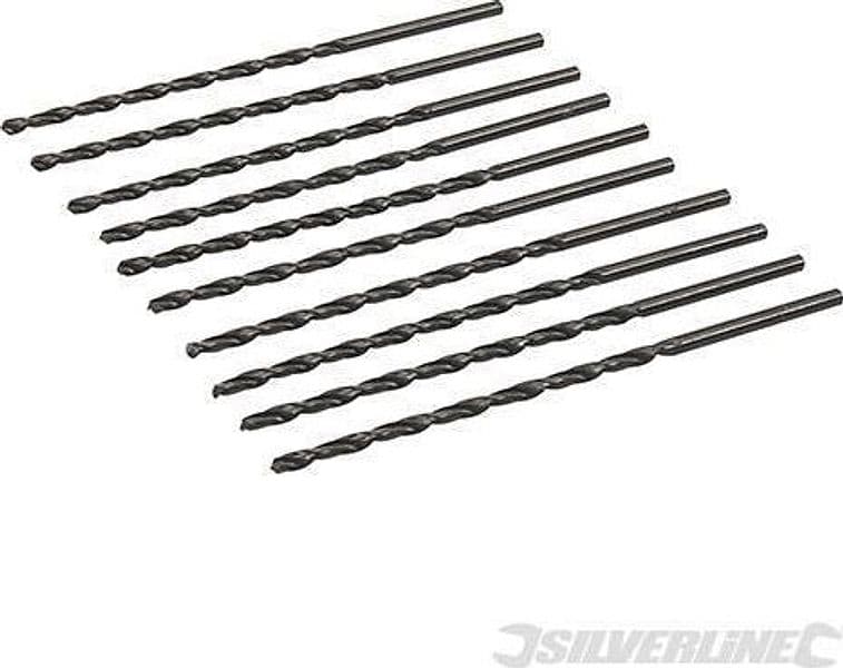 Sei di punte trapano Jobber HSS-R acciaio forgiato alta resistenza Silverline Silverline