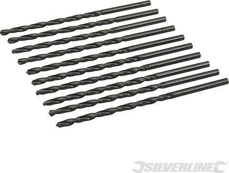 Sei di punte trapano Jobber HSS-R acciaio forgiato alta resistenza Silverline Silverline