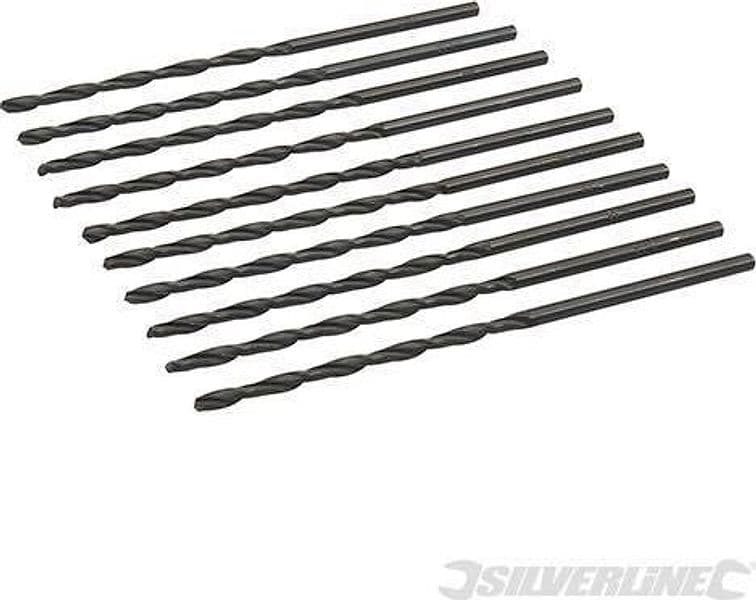 Sei di punte trapano Jobber HSS-R acciaio forgiato alta resistenza Silverline Silverline
