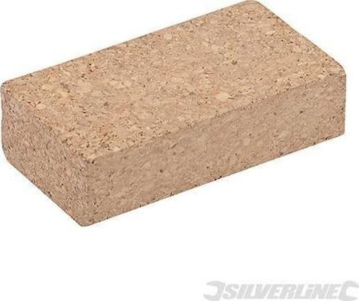 Blocco di levigatura in sughero 110 x 60 x 30 mm per levigatura  a mano silverline