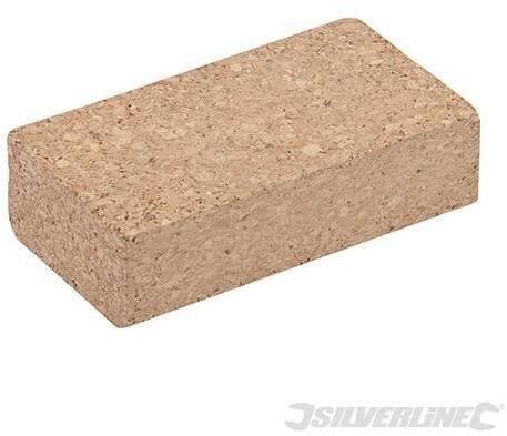 Blocco di levigatura in sughero 110 x 60 x 30 mm per levigatura  a mano silverline