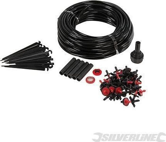 Kit di microirrigazione a goccia piante serra e giardino 71pz Silverline