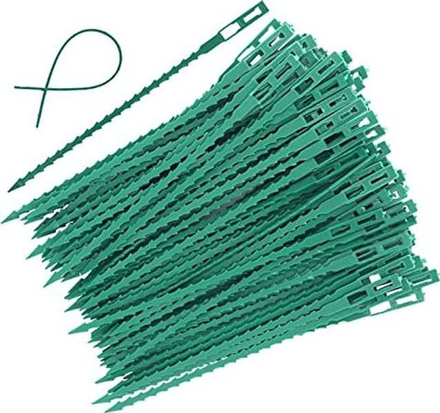Lacci in polipropilene regolabili per piante Silverline 30 pezzi da 135 mm