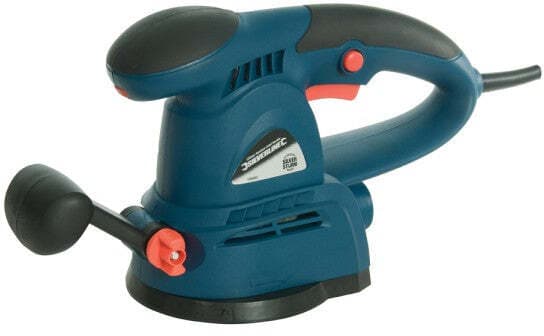Levigatrice roto-orbitale lavoro fai da te scale bordi parquet Silverline 430W