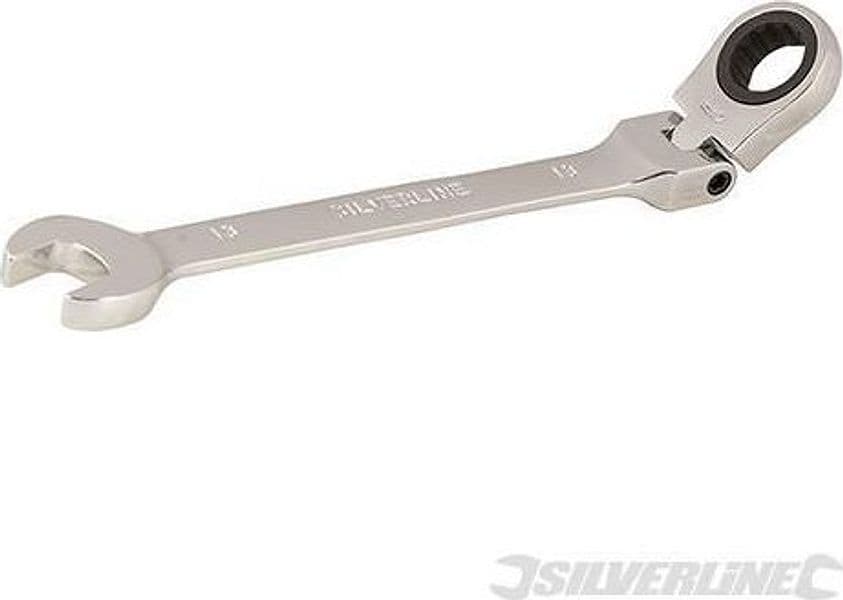 Chiavi a cricchetto Silverline Ingegneria Meccanica combinata a testa flessibile Silverline