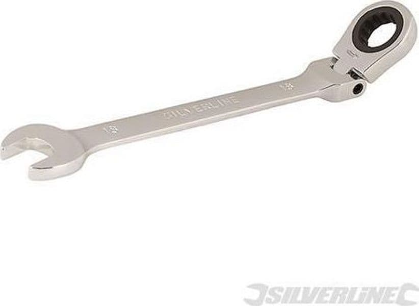 Chiavi a cricchetto Silverline Ingegneria Meccanica combinata a testa flessibile Silverline