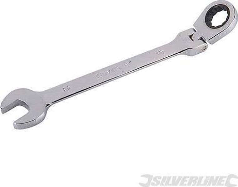 Chiavi a cricchetto Silverline Ingegneria Meccanica combinata a testa flessibile - 20