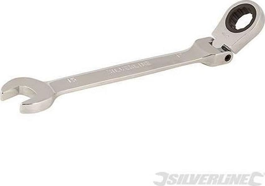Chiavi a cricchetto Silverline Ingegneria Meccanica combinata a testa flessibile Silverline