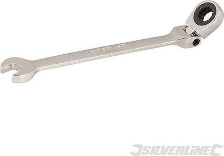Chiavi a cricchetto Silverline Ingegneria Meccanica combinata a testa flessibile Silverline