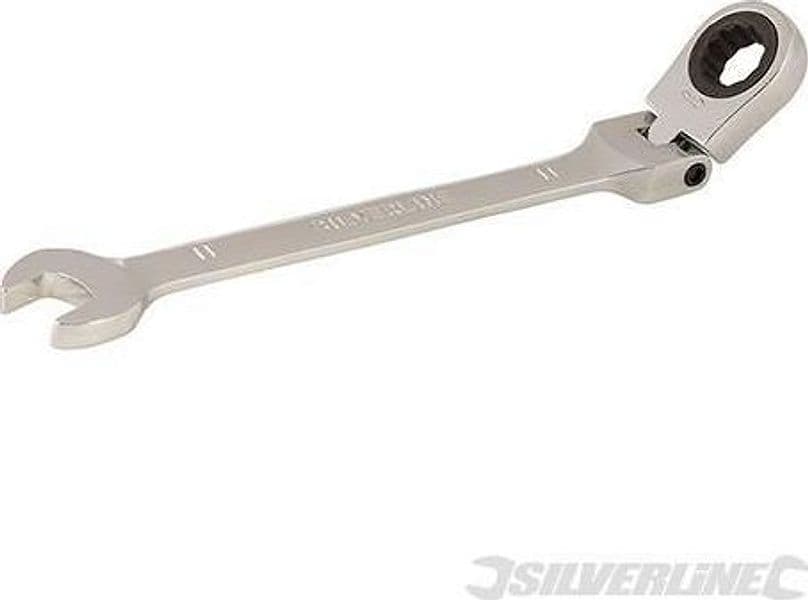 Chiavi a cricchetto Silverline Ingegneria Meccanica combinata a testa flessibile Silverline