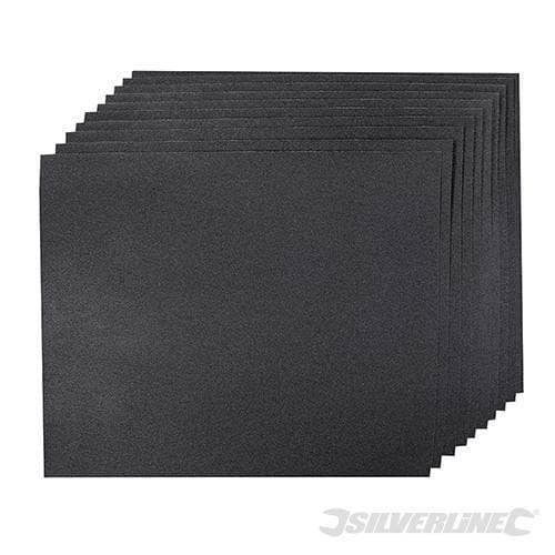 Carta abrasiva a secco e ad acqua con supporto in lattice impermeabile per la levigatura Silverline