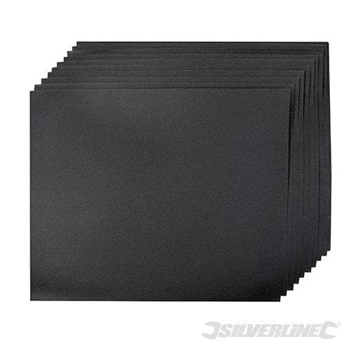 Carta abrasiva a secco e ad acqua con supporto in lattice impermeabile per la levigatura Silverline