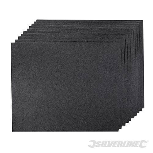 Carta abrasiva a secco e ad acqua con supporto in lattice impermeabile per la levigatura Silverline