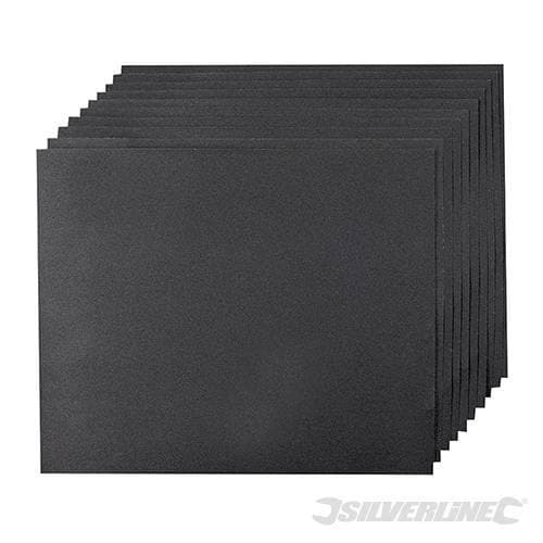 Carta abrasiva a secco e ad acqua con supporto in lattice impermeabile per la levigatura Silverline
