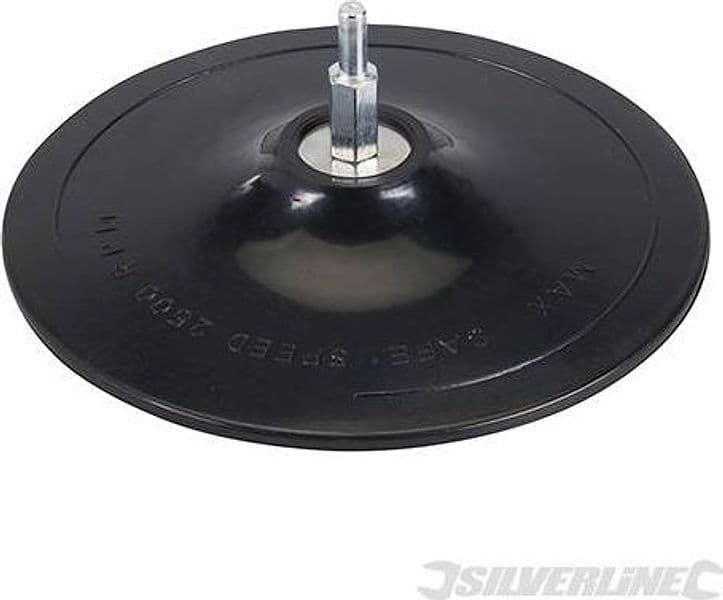 Platorello fissaggio a strappo per trapani elettrici con mandrino 6mm silverline Silverline